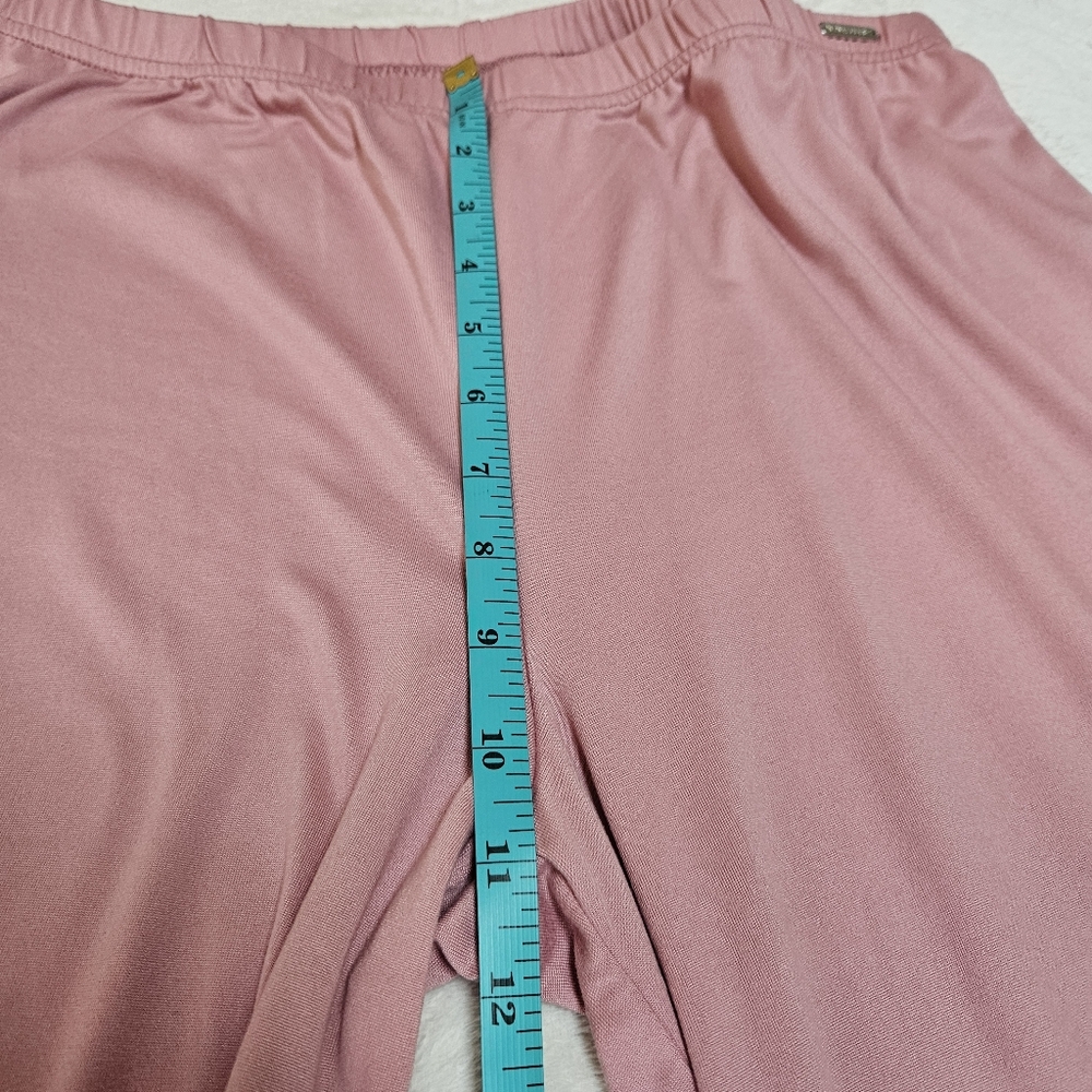Nine West Lounge Pants Cropped Pastel Pink Women Size Medium - Picture 3 of 9